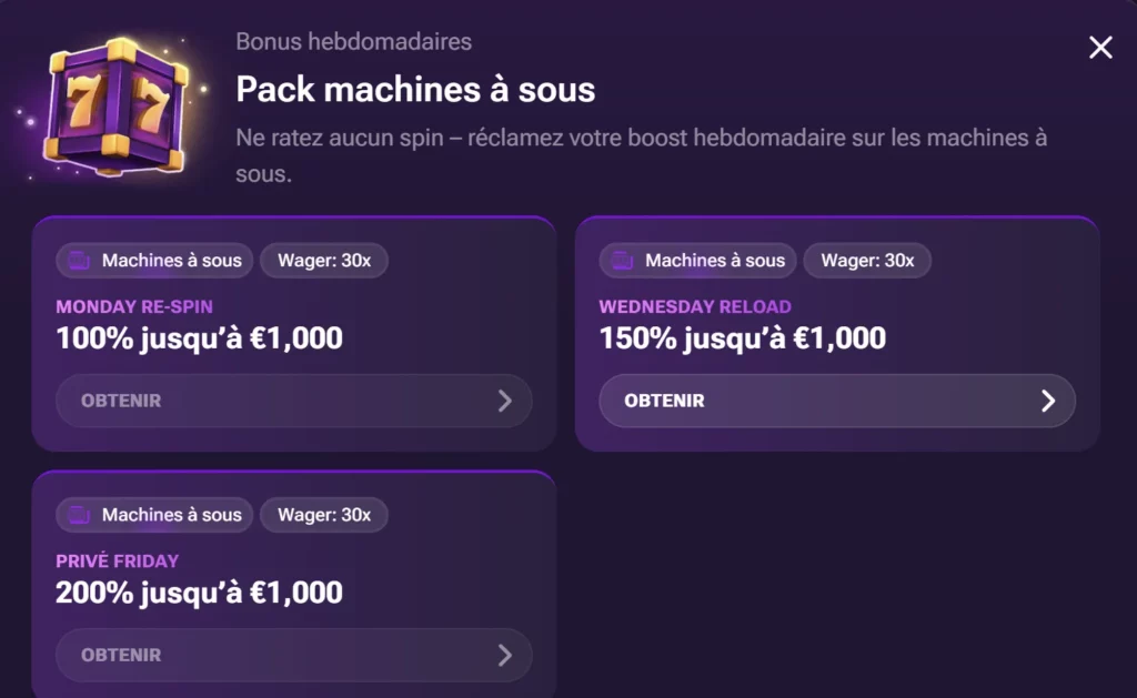Bonuses